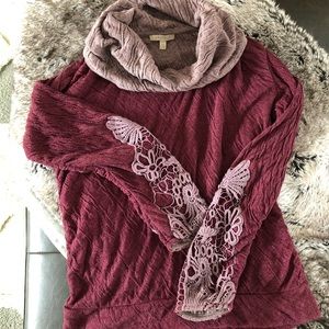 Anthropologie cowl neck top
